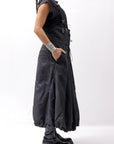 【RUNDHOLZ】 MULTIWAY LINEN COTTON SUSPENDER SKIRT PANTS 209 5311/03_BLACK