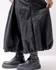 【RUNDHOLZ】 MULTIWAY LINEN COTTON SUSPENDER SKIRT PANTS 209 5311/03_BLACK