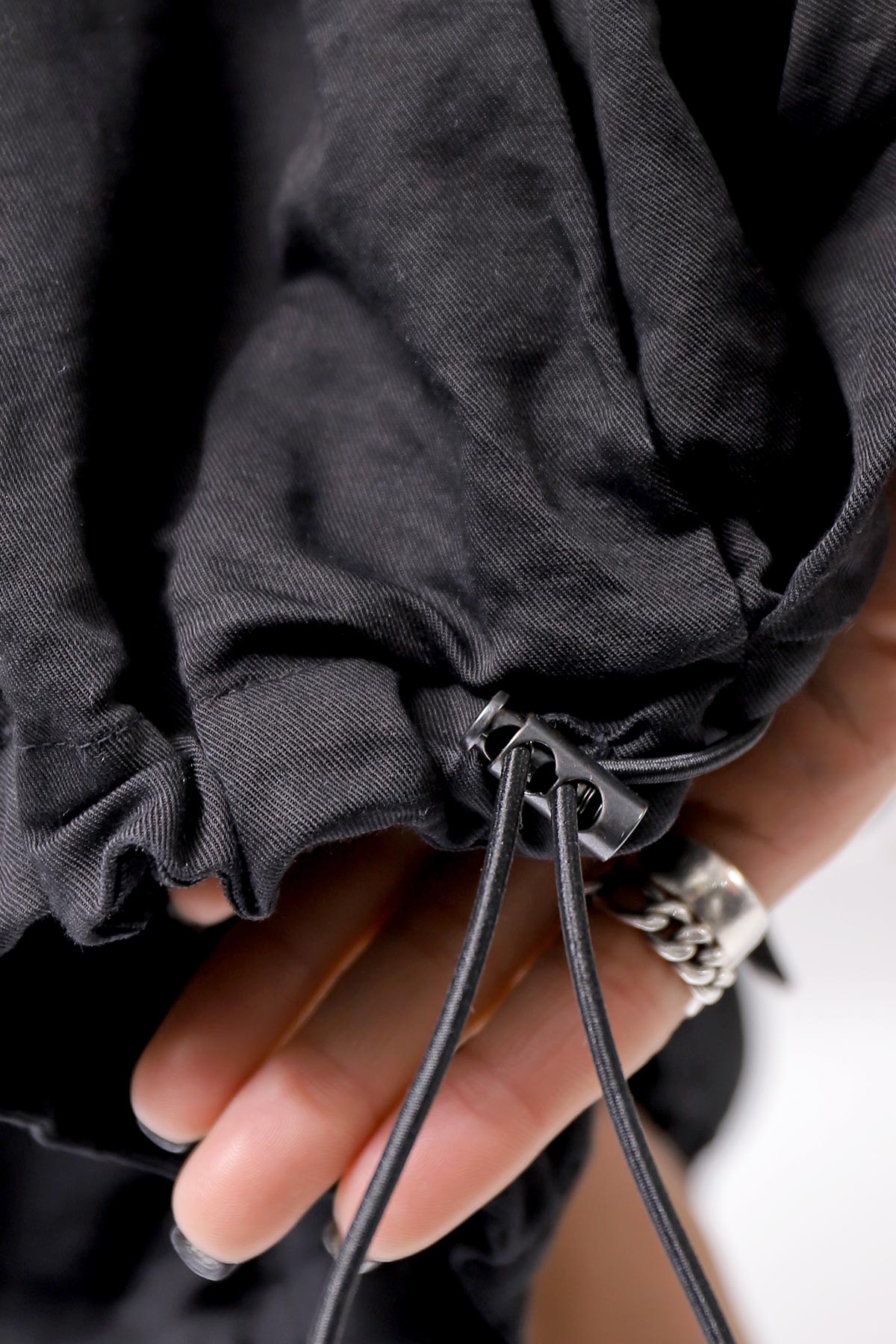 【RUNDHOLZ】 MULTIWAY LINEN COTTON SUSPENDER SKIRT PANTS 209 5311/03_BLACK