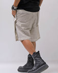 【thom/krom】 UNISEX STRETCH COTTON HALF PANTS MP33_VEGETAL STONE