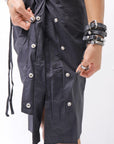 【thom/krom】 UNISEX STRETCH COTTON HALF PANTS MP33_BLACK