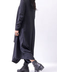 【Primordial is Primitive】 2WAY FRONT DRAPE LONG SLEEVE PANTS DRESS 959RO