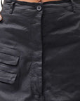 【RUNDHOLZ】 UNISEX STRETCH COTTON GLOSS SARRUEL PANTS _BLACK GLOSS