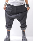 【RUNDHOLZ】 UNISEX STRETCH COTTON GLOSS SARRUEL PANTS _BLACK GLOSS