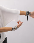 【NOSTRASANTISSIMA】 OVERSIZED VISCOSE&SILK TOP M03_WHITE