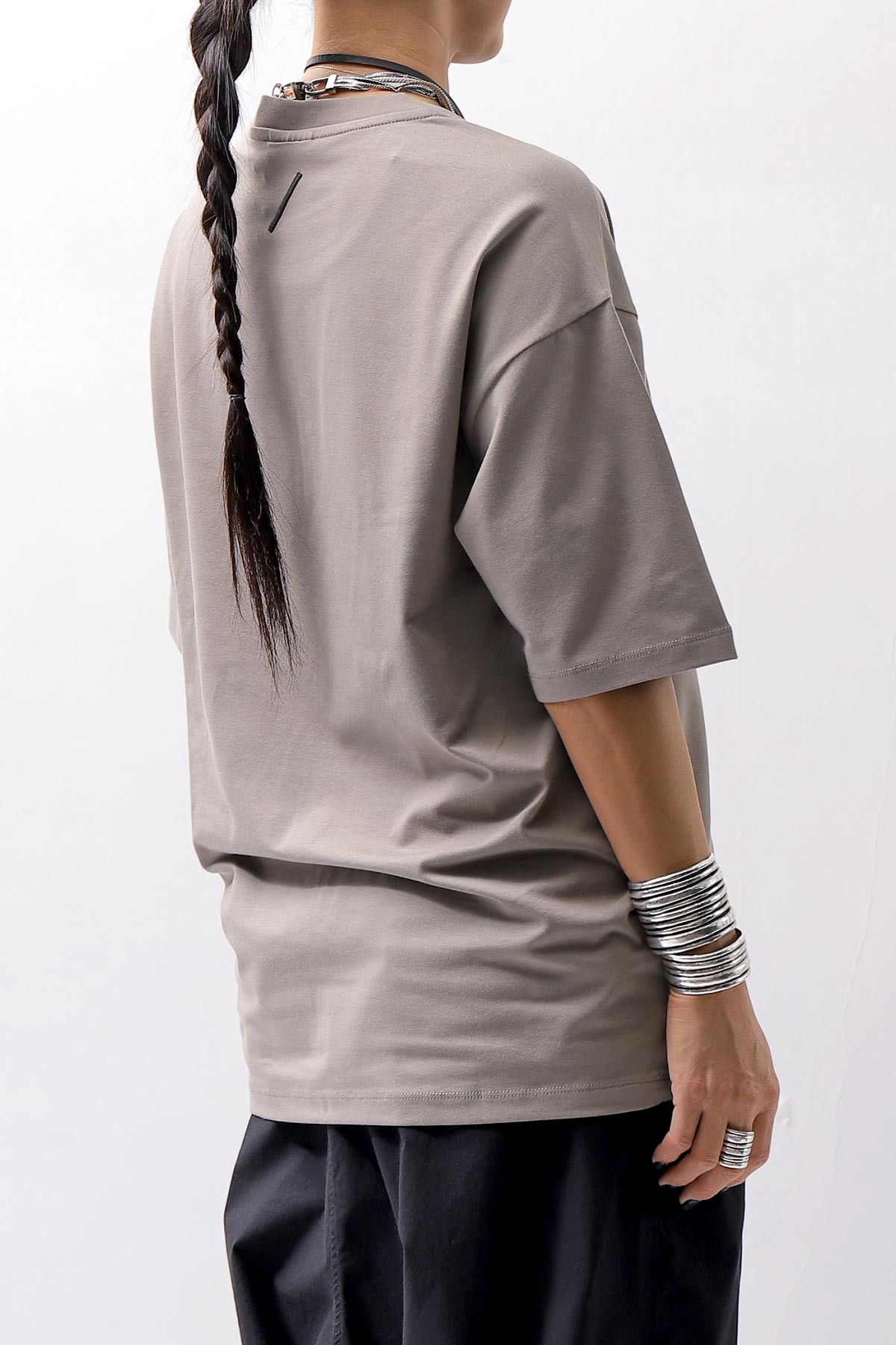 【thom/krom】 UNISEX COTTON MODAL RELAX FIT TEE MTS869_ROCK