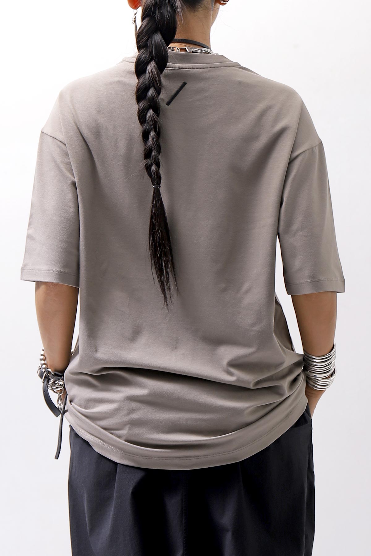 【thom/krom】 UNISEX COTTON MODAL RELAX FIT TEE MTS869_ROCK