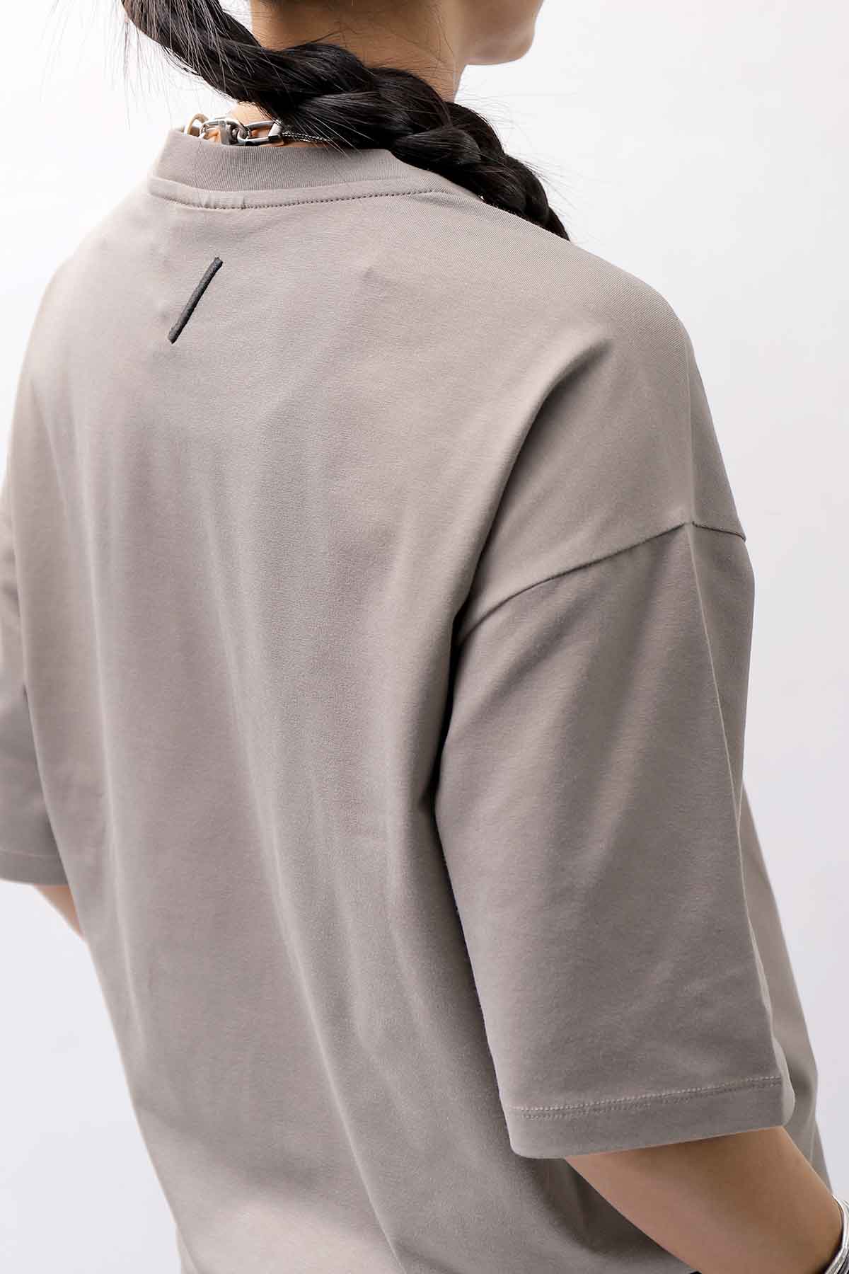 【thom/krom】 UNISEX COTTON MODAL RELAX FIT TEE MTS869_ROCK