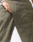 【bajra】 UNISEX FRONT FLAP STRETCH PANTS 148QP02_KHAKI