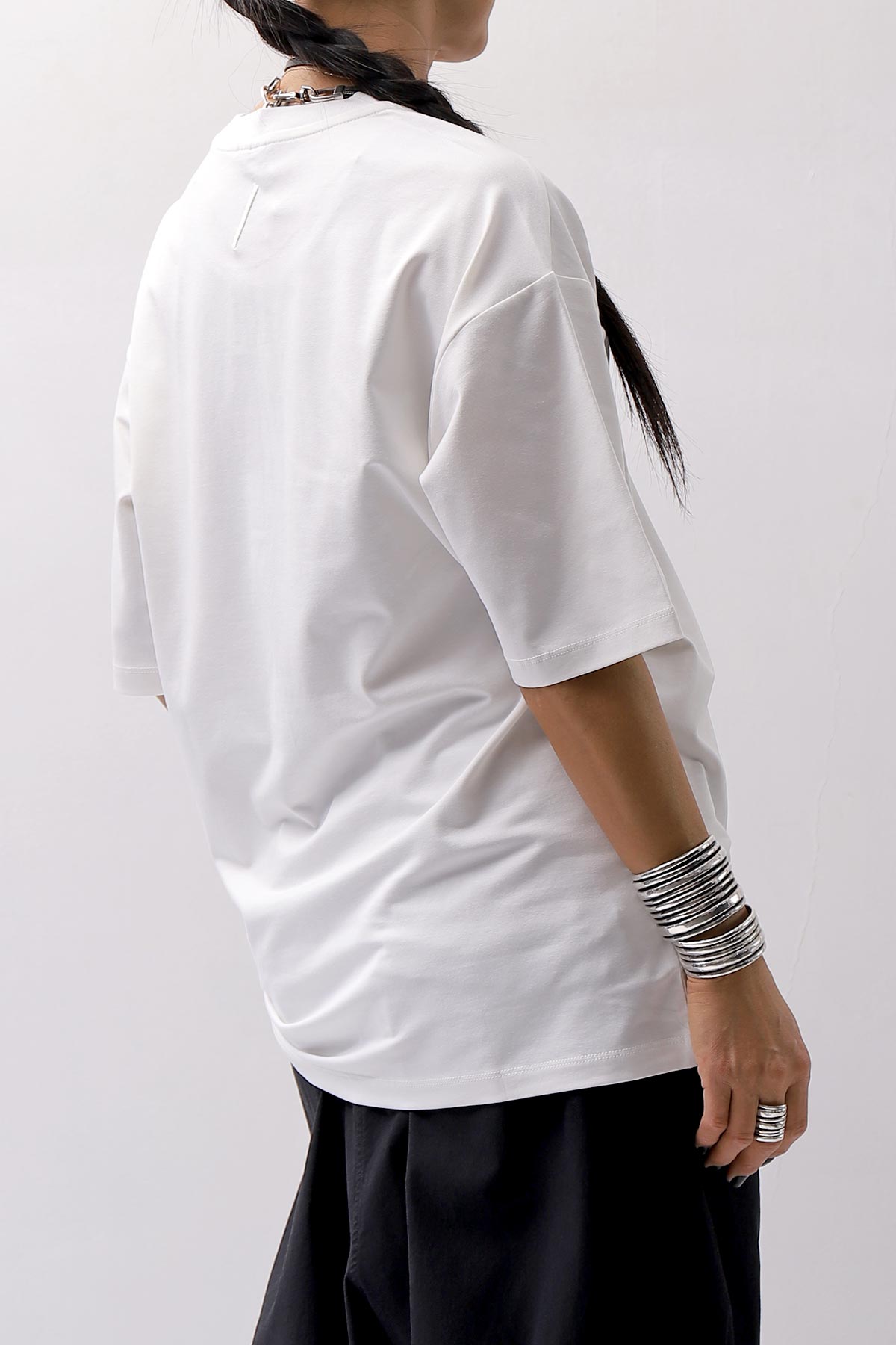 【thom/krom】 UNISEX COTTON MODAL RELAX FIT TEE MTS869_OFF WHITE