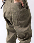 【bajra】 UNISEX FRONT FLAP STRETCH PANTS 148QP02_KHAKI