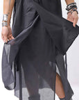 【studio b3】 ASYMMETRY LAYERED SKIRT MLB950_BLACK