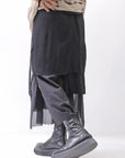 【studio b3】 ASYMMETRY LAYERED SKIRT MLB950_BLACK