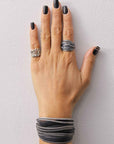 【Rusty Thought】 FLAT BRAIDED SILVER RING_RT01