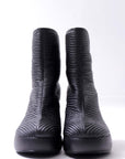 【VIC MATIE】 RIBBED NAPPA LEATHER HEEL BOOTS 5206D