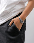 【Rusty Thought】 SILVER FEATHER CHAIN BRACELET_RT06
