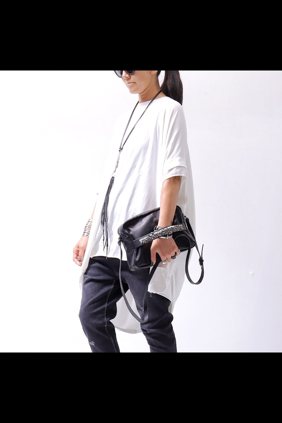 【DANIELE BASTA】 2WAY SHOULDER CLUTCH BAG MAMI FOGLIE_DB0304