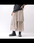【studio b3】 ASYMMETRY LAYERED SKIRT MLB950_SAND OLD DYE