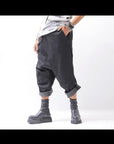 【RUNDHOLZ】 UNISEX STRETCH COTTON GLOSS SARRUEL PANTS _BLACK GLOSS