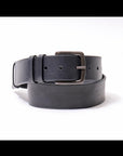 【RUNDHOLZ】 COW-HIDE LEATHER BELT _BLACK