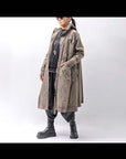 【RUNDHOLZ】 UNISEX ZIPED POCKETS&HOOD LONG COAT 260 1208_DUNE