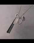 【GOTI】 MIXED TOP ONYX PENDANT CN1183_MATTE BLACK