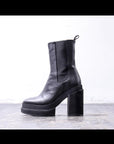 【PALOMA BARCELO】 SIDE GORE CHUNKY HEEL BOOTS_SELENE