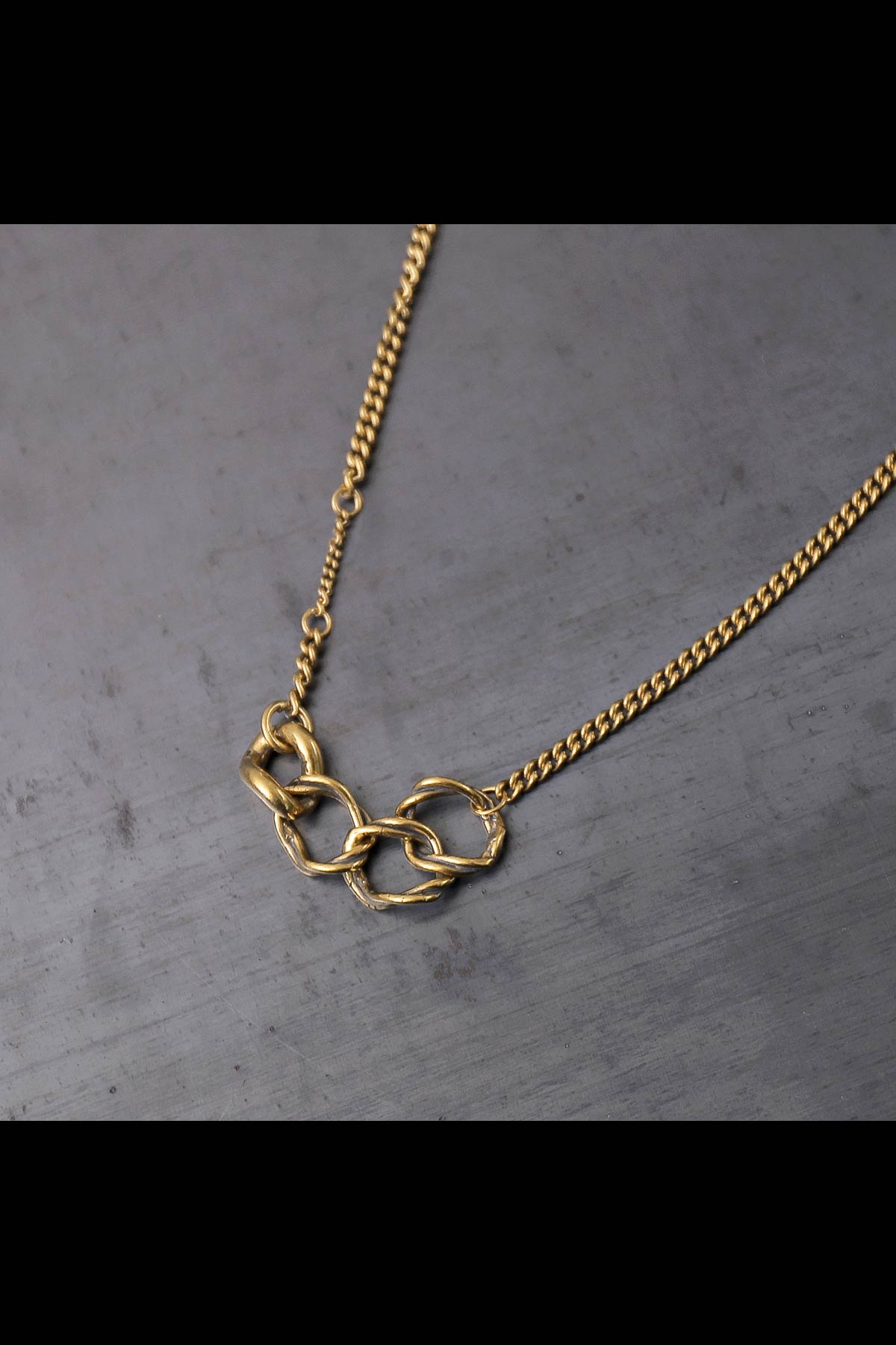 【GOTI】 TWIST RING TOP NECKLACE CN2135_GOLD