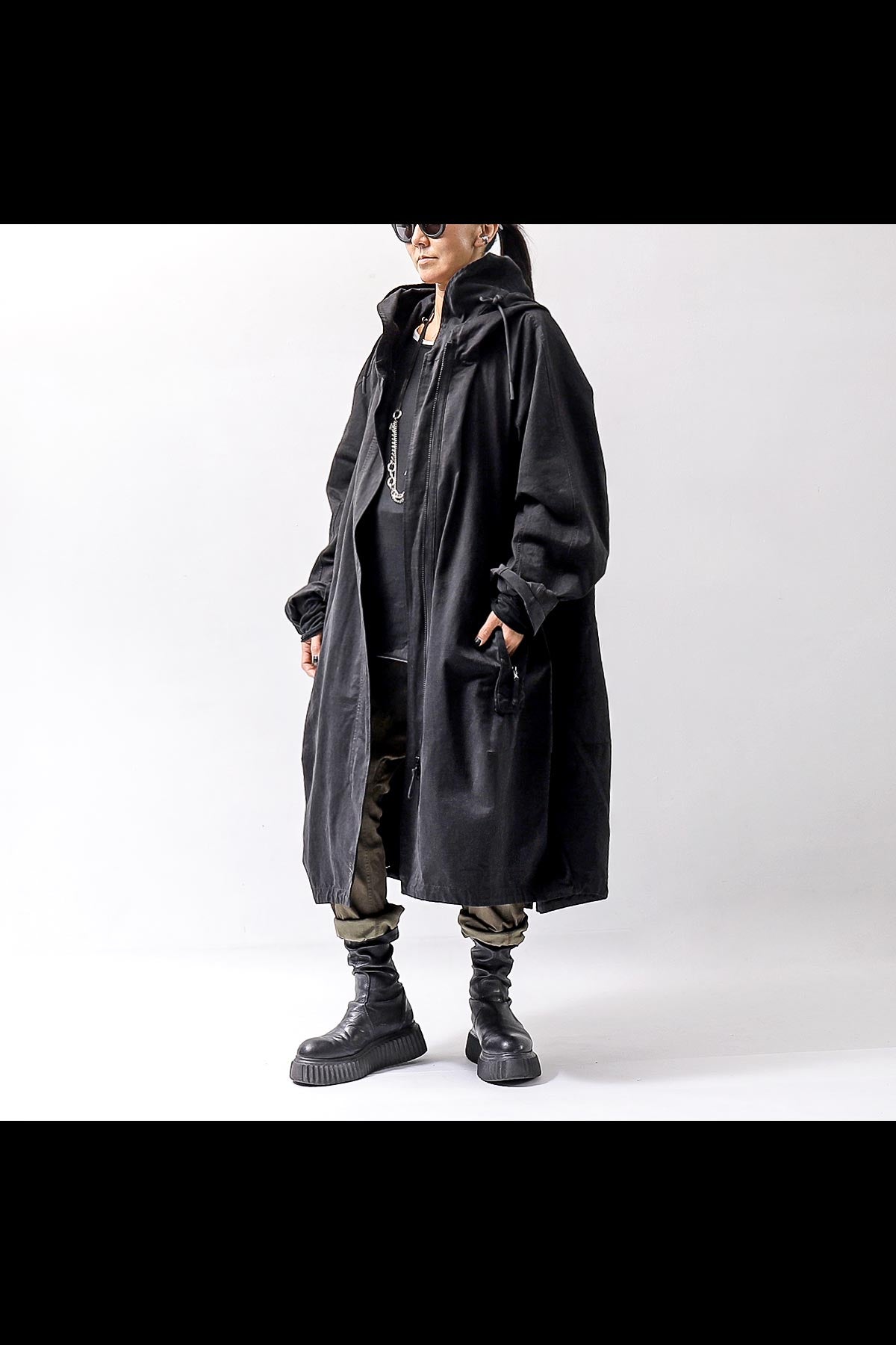 【RUNDHOLZ】 UNISEX OVERSIZED MODS COAT 323 1212_BLACK