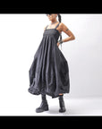 【PLÜ】 MULTIWAY SHAPE MEMORY SKIRT DRESS 4045_BLACK
