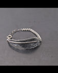 【Rusty Thought】 SILVER FEATHER CHAIN BRACELET_RT06