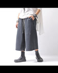 【NOSTRASANTISSIMA】SWEAT COTTON WIDE EASY PANTS FP141_BLACK