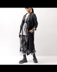 【studio b3】 2WAY LIGHT CARDIGAN COAT MPB1872_BLACK