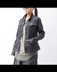 【RUNDHOLZ】 DENIM GLOSS JACKET 103_BLACK GLOSS