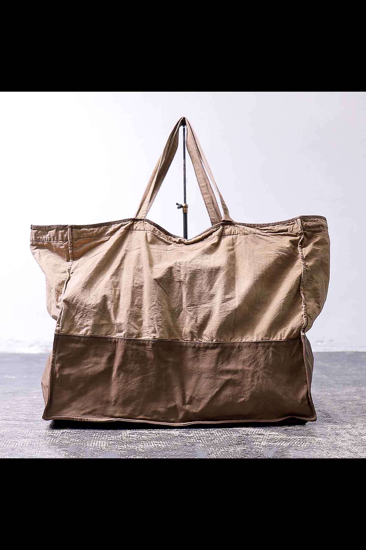 【CHRISTIAN PEAU】 COTTON LEATHER TOTE BAG_CINNAMON