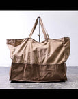 【CHRISTIAN PEAU】 COTTON LEATHER TOTE BAG_CINNAMON