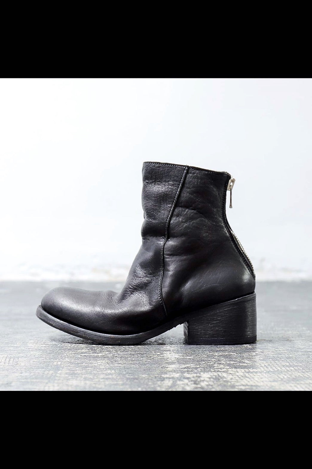 【Portaille】 HORSE LEATHER ANKLE BOOTS PQ05_BLACK