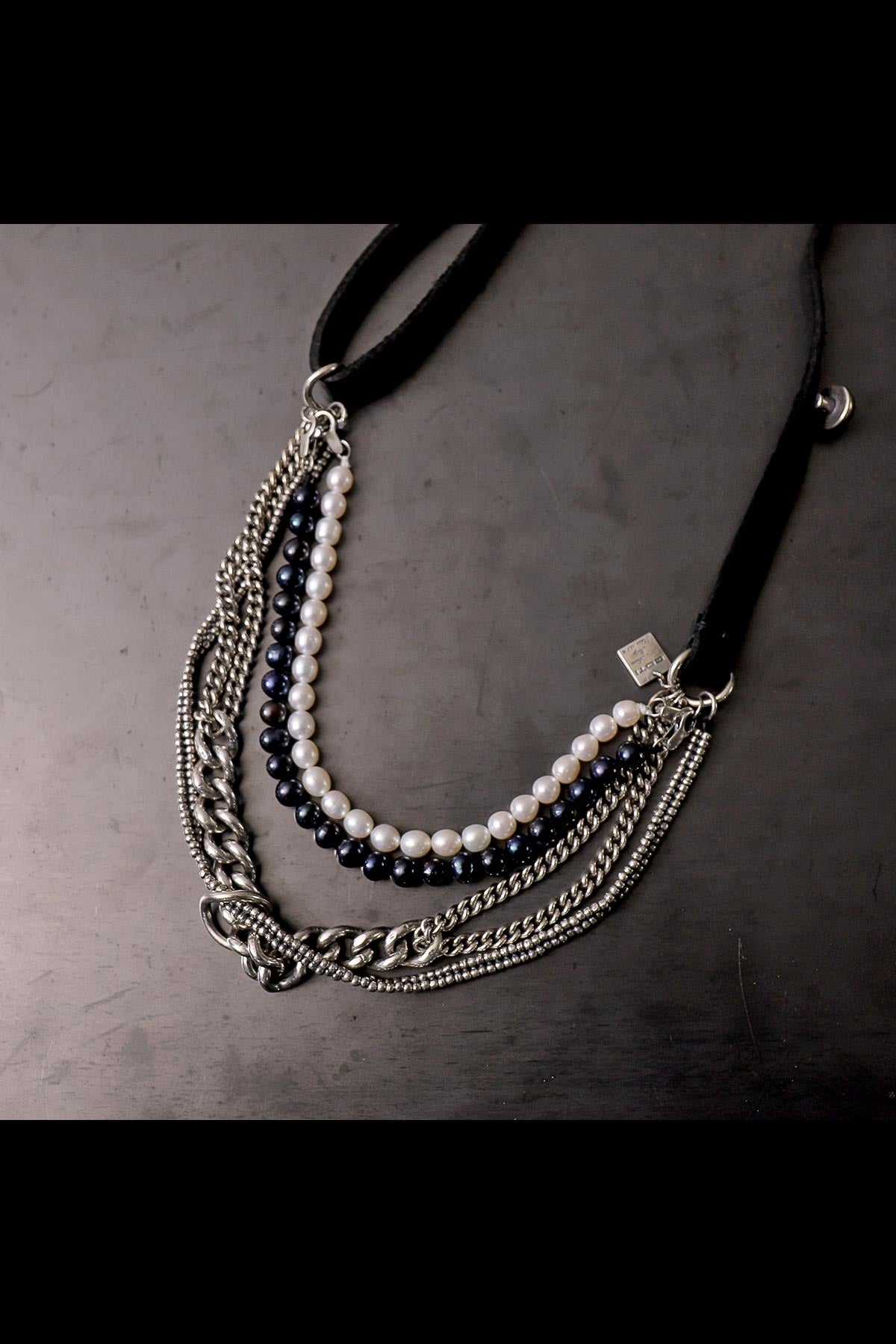 【GOTI】 MIXED CHAIN & PEARL NECKLACE SPECIAL EDITION_CN0304P