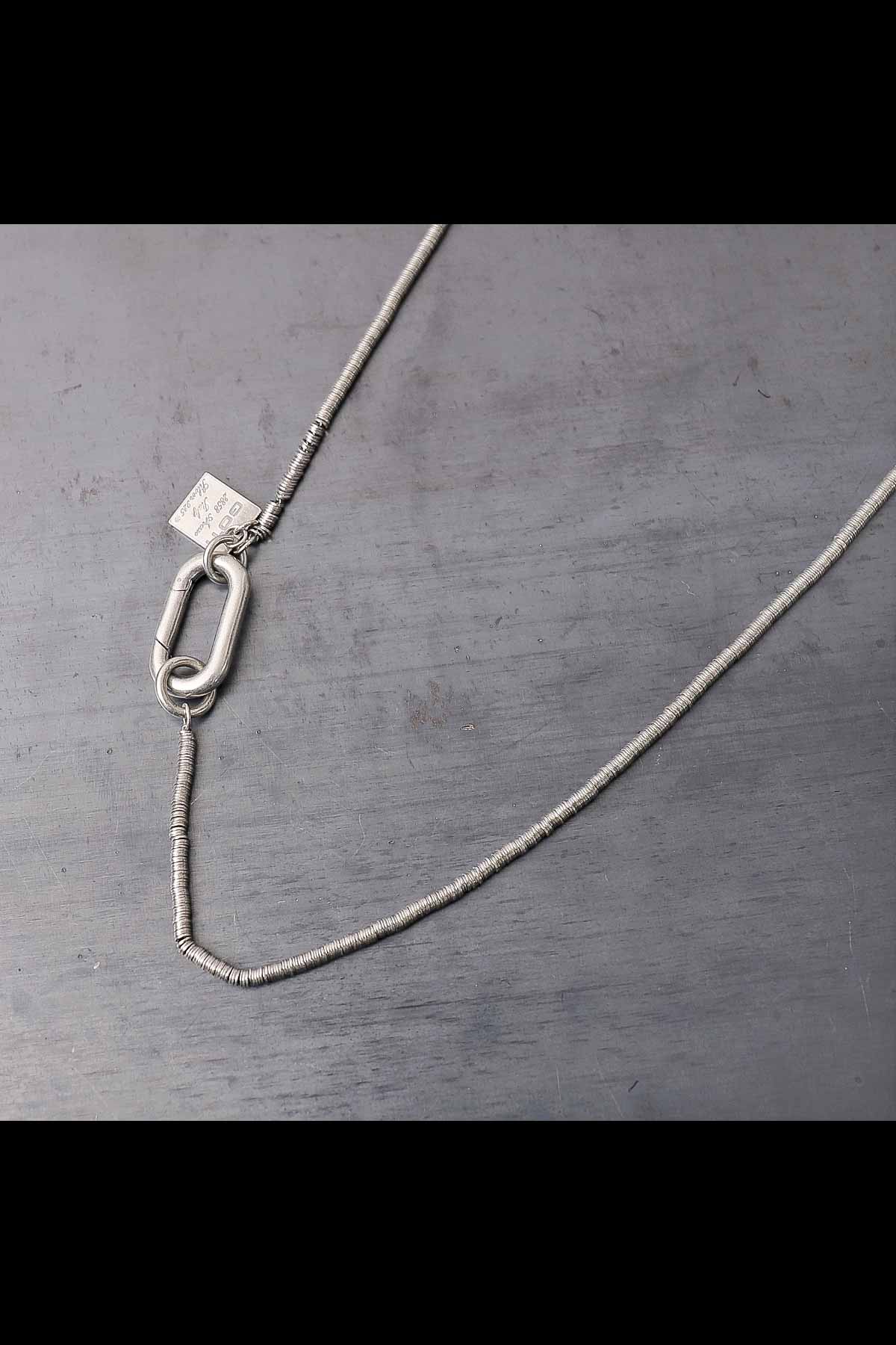 【GOTI】 ROUND MICRO PLATE CHAIN NECKLACE_CN715