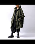 【RUNDHOLZ】 UNISEX DESIGN POCKET BLOUSON COAT 260 1208_OLIVE CLOUD