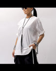 【Andrea Ya'aqov】 UNISEX COTTON TOPS MOPW33_WHITE