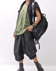 【NOSTRASANTISSIMA】 OPEN BACK LIGHT SWEAT COVER LONG TANK TOP M142_GREEN FADE
