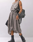 【studio b3】 MULTI-WAY PANTS&SKIRT DRESS NB2088_SAND OLD DYE
