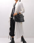 【NOSTRASANTISSIMA】 ASYMMETRY BACK CROSS CARDIGAN TS24_WHITE