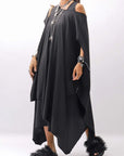 【Primordial is Primitive】 SLEEVELESS LONG DRESS 533RO_BLACK