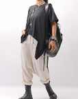【Primordial is Primitive】 ASYMMETRY COTTON TEE 253RO_BLACK