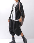 【Primordial is Primitive】 UNISEX STRETCHED CARDIGAN JACKET 398CC_BLACK