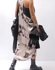 【Primordial is Primitive】 BACK CROSSED TANK TOP 413CC_BLACK