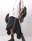【bajra】 BACK TULLE&COTTON LAYERED TOP 160QK04_WHITE