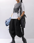 【bajra】 UNISEX PRINTED TEE BLACK&WHITE SET 156QK02